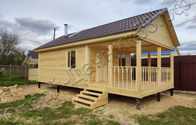 2 Брусовая баня Б-37, 4.5х10м, 45М², Московская область, Солнечногорский район, деревня Соколово (1)